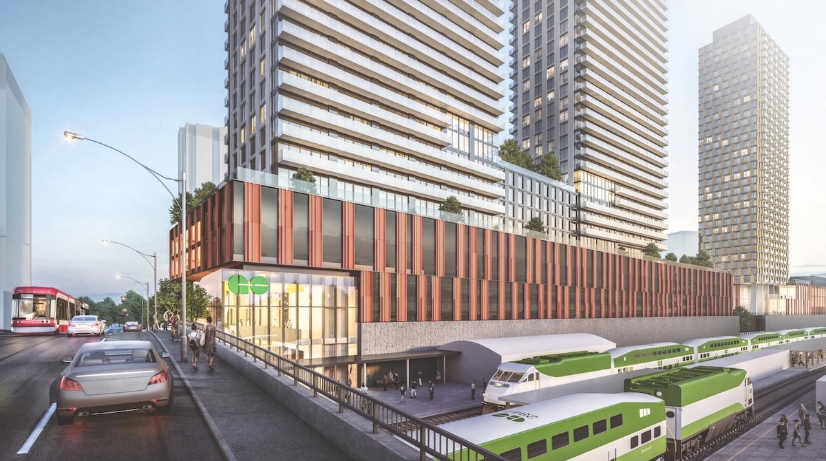 3 Residential Towers Proposed at Danforth GO Station